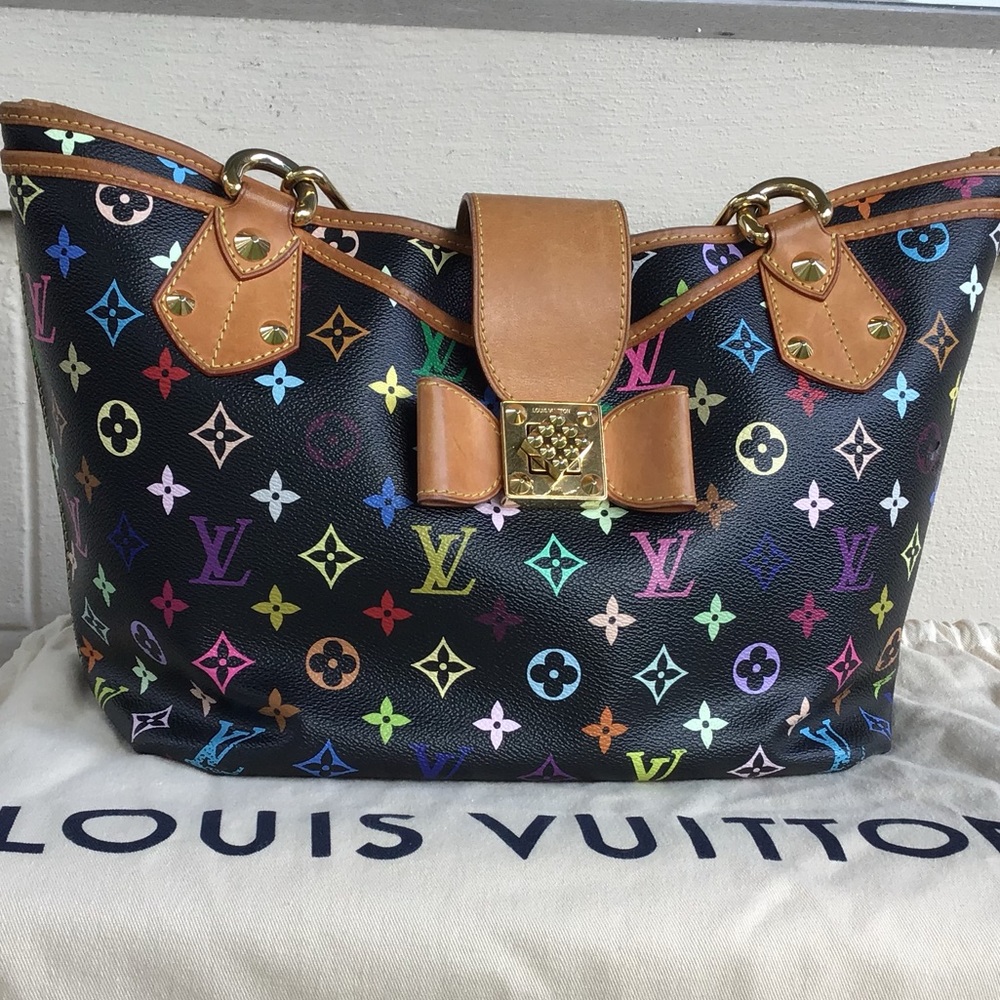 Louis Vuitton Annie multicolor leather handbag